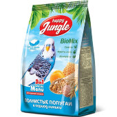 Купить онлайн Happy Jungle Корм для волнистых попугаев в период линьки 500 г. в Зубастик-ДВ (интернет-магазин зоотоваров) с доставкой по Хабаровску и по всей России.