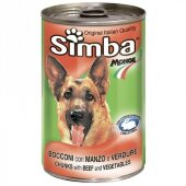 Купить онлайн Simba Dog консервы для собак кусочки говядина с овощами 1230г в Зубастик-ДВ (интернет-магазин зоотоваров) с доставкой по Хабаровску и по всей России.