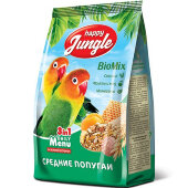 Купить онлайн Happy Jungle Корм для средних попугаев 500 г. в Зубастик-ДВ (интернет-магазин зоотоваров) с доставкой по Хабаровску и по всей России.