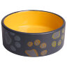 Миска Mr.Kranch керамическая для собак 420 мл черная с желтым - Миска Mr.Kranch керамическая для собак 420 мл черная с желтым