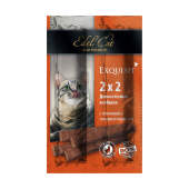 Купить онлайн EDEL CAT – Эдель Кэт жевательные мини-колбаски для кошек с Телятиной и ливерной колбасой 2х2 гр - 4 шт. в Зубастик-ДВ (интернет-магазин зоотоваров) с доставкой по Хабаровску и по всей России.