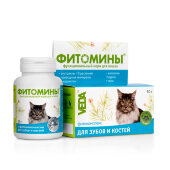 Купить онлайн Фитомины для кошек Для зубов и костей 50гр/100таб в Зубастик-ДВ (интернет-магазин зоотоваров) с доставкой по Хабаровску и по всей России.