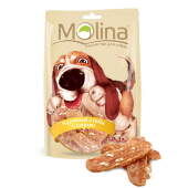 Купить онлайн MOLINA Куриный стейк с сыром для собак - 80гр в Зубастик-ДВ (интернет-магазин зоотоваров) с доставкой по Хабаровску и по всей России.