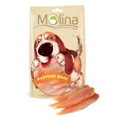 Купить онлайн MOLINA Куриное филе для собак - 80гр в Зубастик-ДВ (интернет-магазин зоотоваров) с доставкой по Хабаровску и по всей России.