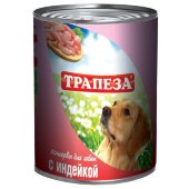 Купить онлайн  Трапеза Влажный корм для собак с индейкой 350 гр. в Зубастик-ДВ (интернет-магазин зоотоваров) с доставкой по Хабаровску и по всей России.