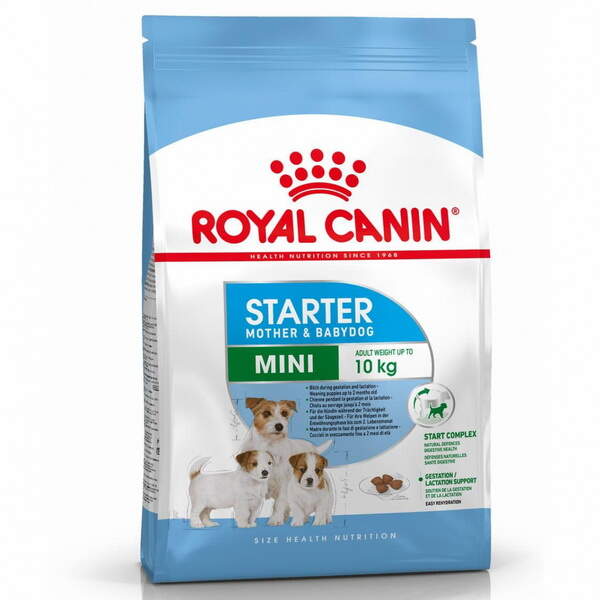 Заказать онлайн ROYAL CANIN STARTER MINI для щенков маленьких пород до 2 месяцев, беременных и кормящих сук в интернет-магазине зоотоваров Зубастик-ДВ в Хабаровске и по всей России.