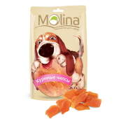 Купить онлайн MOLINA Куриные чипсы для собак - 80гр в Зубастик-ДВ (интернет-магазин зоотоваров) с доставкой по Хабаровску и по всей России.