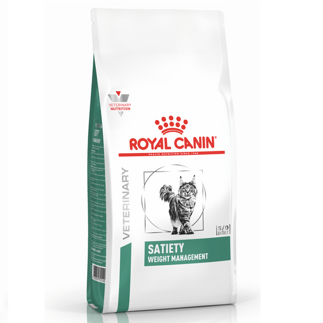Заказать онлайн ROYAL CANIN SATIETY WEIGHT MANAGEMENT FELINE – Роял Канин диета для взрослых кошек для контроля избыточного веса в интернет-магазине зоотоваров Зубастик-ДВ в Хабаровске и по всей России.