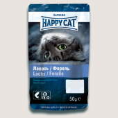 Купить онлайн HAPPY CAT – Хэппи Кэт лакомство для кошек лакомое угощение с лососем и форелью в Зубастик-ДВ (интернет-магазин зоотоваров) с доставкой по Хабаровску и по всей России.
