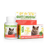 Купить онлайн Фитомины для кошек Для кастрированных 50гр/100таб в Зубастик-ДВ (интернет-магазин зоотоваров) с доставкой по Хабаровску и по всей России.