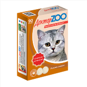 Купить онлайн Доктор ZOO Витамины для кошек Копчености 90 таб. в Зубастик-ДВ (интернет-магазин зоотоваров) с доставкой по Хабаровску и по всей России.