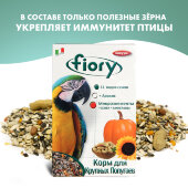 Купить онлайн FIORY корм для крупных попугаев Pappagalli в Зубастик-ДВ (интернет-магазин зоотоваров) с доставкой по Хабаровску и по всей России.