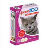 Купить онлайн Доктор ZOO Витамины для кошек Говядина 90 таб. в Зубастик-ДВ (интернет-магазин зоотоваров) с доставкой по Хабаровску и по всей России.