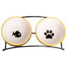 Миски Mr.Kranch на подставке для собак и кошек двойные 2x290 мл оранжевые - Миски Mr.Kranch на подставке для собак и кошек двойные 2x290 мл оранжевые