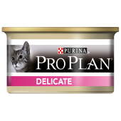 Купить онлайн PRO PLAN CAT DELICATE — Про План для кошек с чувствительным пищеварением и проблемной кожей паштет Индейка с рисом в Зубастик-ДВ (интернет-магазин зоотоваров) с доставкой по Хабаровску и по всей России.