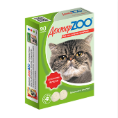 Купить онлайн Доктор ZOO Витамины для кошек Печень 90 таб. в Зубастик-ДВ (интернет-магазин зоотоваров) с доставкой по Хабаровску и по всей России.