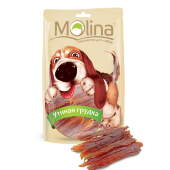 Купить онлайн MOLINA Утиная грудка для собак - 80гр в Зубастик-ДВ (интернет-магазин зоотоваров) с доставкой по Хабаровску и по всей России.