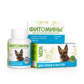Купить онлайн Фитомины для собак Для зубов и костей 50гр/100таб  в Зубастик-ДВ (интернет-магазин зоотоваров) с доставкой по Хабаровску и по всей России.