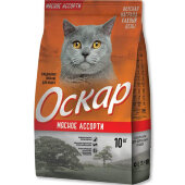 Купить онлайн Оскар Корм для кошек Мясное ассорти 10 кг. в Зубастик-ДВ (интернет-магазин зоотоваров) с доставкой по Хабаровску и по всей России.