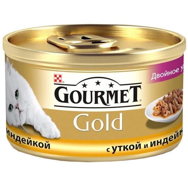 Заказать онлайн GOURMET GOLD — Гурме для взрослых кошек кусочки в подливе Утка и индейка в интернет-магазине зоотоваров Зубастик-ДВ в Хабаровске и по всей России.