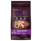 Купить онлайн Wellness Core Корм из индейки с курицей для щенков мелких и средних пород в Зубастик-ДВ (интернет-магазин зоотоваров) с доставкой по Хабаровску и по всей России.