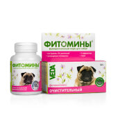 Купить онлайн Фитомины для собак Очистительный фитокомплекс 50гр/100таб в Зубастик-ДВ (интернет-магазин зоотоваров) с доставкой по Хабаровску и по всей России.