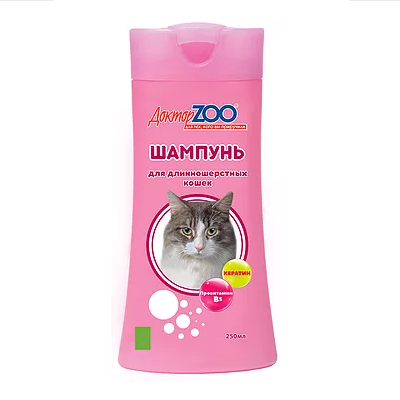 Заказать онлайн Доктор ZOO Шампунь для кошек Длинношерстных 250 мл. в интернет-магазине зоотоваров Зубастик-ДВ в Хабаровске и по всей России.