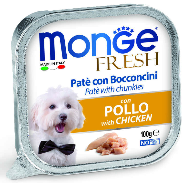 Заказать онлайн MONGE DOG FRESH консервы для собак Курица 100гр в интернет-магазине зоотоваров Зубастик-ДВ в Хабаровске и по всей России.