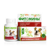Купить онлайн Фитомины для собак Для пожилых 50гр/100таб в Зубастик-ДВ (интернет-магазин зоотоваров) с доставкой по Хабаровску и по всей России.