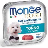 Купить онлайн  MONGE DOG FRESH консервы для собак Тунец 100гр в Зубастик-ДВ (интернет-магазин зоотоваров) с доставкой по Хабаровску и по всей России.