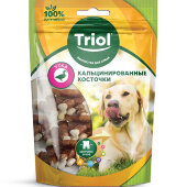 Купить онлайн Triol Кальцинированные косточки с уткой для собак 70 гр в Зубастик-ДВ (интернет-магазин зоотоваров) с доставкой по Хабаровску и по всей России.