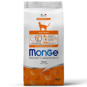 Купить онлайн Monge Cat Monoprotein Sterilised Duck корм для стерилизованных кошек с уткой в Зубастик-ДВ (интернет-магазин зоотоваров) с доставкой по Хабаровску и по всей России.