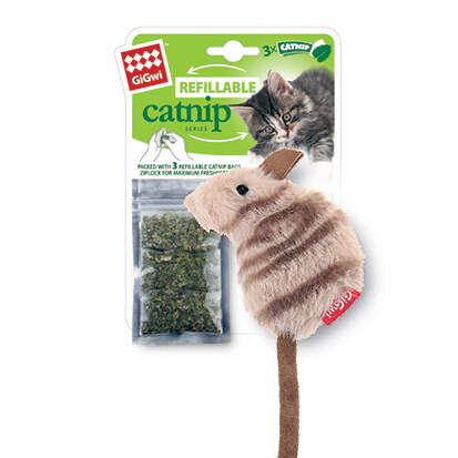 Заказать онлайн GiGwi Мышка с кошачьей мятой 10см в интернет-магазине зоотоваров Зубастик-ДВ в Хабаровске и по всей России.
