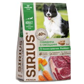 Купить онлайн Sirius корм для взрослых собак Говядина с овощами в Зубастик-ДВ (интернет-магазин зоотоваров) с доставкой по Хабаровску и по всей России.