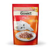 Купить онлайн GOURMET MON PETIT — Гурме для взрослых кошек кусочки в соусе Лосось в Зубастик-ДВ (интернет-магазин зоотоваров) с доставкой по Хабаровску и по всей России.