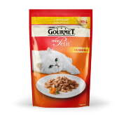 Купить онлайн GOURMET MON PETIT — Гурме для взрослых кошек кусочки в соусе Курица в Зубастик-ДВ (интернет-магазин зоотоваров) с доставкой по Хабаровску и по всей России.
