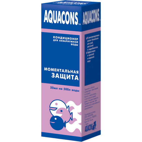 Заказать онлайн Aquacons Моментальная защита Кондиционер для воды 50 мл в интернет-магазине зоотоваров Зубастик-ДВ в Хабаровске и по всей России.