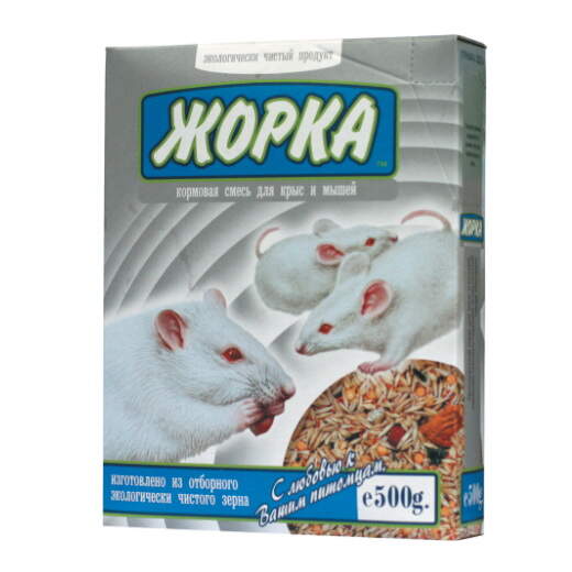 Заказать онлайн ЖОРКА Кормовая смесь для крыс и мышей - 500гр в интернет-магазине зоотоваров Зубастик-ДВ в Хабаровске и по всей России.