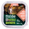 Monge Cat BWild GRAIN FREE беззерновые консервы из лосося с овощами для взрослых кошек 100 г. - Monge Cat BWild GRAIN FREE беззерновые консервы из лосося с овощами для взрослых кошек 100 г.