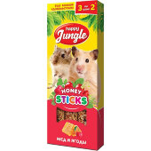 Купить онлайн Happy Jungle Палочки для хомяков, крыс, мышей и песчанок с мёдом и ягодами 90 г. в Зубастик-ДВ (интернет-магазин зоотоваров) с доставкой по Хабаровску и по всей России.