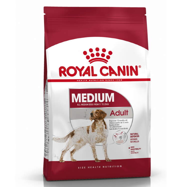 Заказать онлайн ROYAL CANIN MEDIUM ADULT для взрослых собак средних пород в интернет-магазине зоотоваров Зубастик-ДВ в Хабаровске и по всей России.