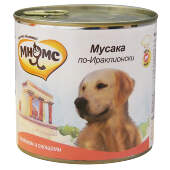 Купить онлайн Мнямс консервы для собак Мусака по-Ираклионски, ягненок с овощами 600г в Зубастик-ДВ (интернет-магазин зоотоваров) с доставкой по Хабаровску и по всей России.