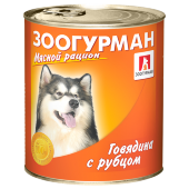 Купить онлайн Зоогурман Мясной рацион с говядиной и рубцом для собак 750 г. в Зубастик-ДВ (интернет-магазин зоотоваров) с доставкой по Хабаровску и по всей России.