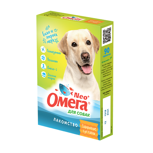 Заказать онлайн Омега Neo+ для собак Здоровые суставы Глюкозамин Коллаген 90 таб. в интернет-магазине зоотоваров Зубастик-ДВ в Хабаровске и по всей России.