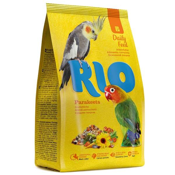 Заказать онлайн RIO PARAKEETS - Рио Корм для средних попугаев в интернет-магазине зоотоваров Зубастик-ДВ в Хабаровске и по всей России.
