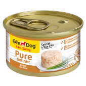 Купить онлайн GimDog Pure Delight консервы для собак из цыпленка 85 г в Зубастик-ДВ (интернет-магазин зоотоваров) с доставкой по Хабаровску и по всей России.