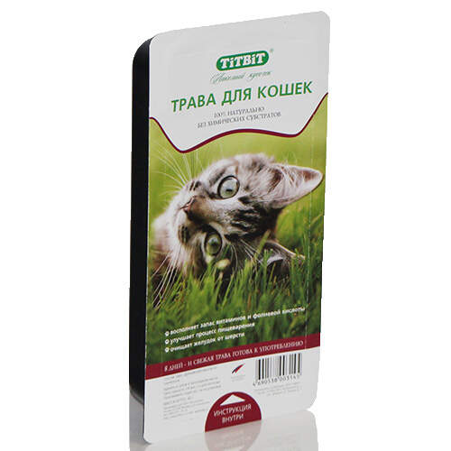 Заказать онлайн TITBIT Трава для кошек - 45гр в интернет-магазине зоотоваров Зубастик-ДВ в Хабаровске и по всей России.