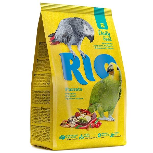 Заказать онлайн RIO PARROTS - Рио Корм для крупных попугаев в интернет-магазине зоотоваров Зубастик-ДВ в Хабаровске и по всей России.