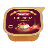 Купить онлайн СПЕЦ МЯС влажный корм Говядина с печенью для собак - 300гр в Зубастик-ДВ (интернет-магазин зоотоваров) с доставкой по Хабаровску и по всей России.