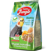Купить онлайн Happy Jungle Корм для средних попугаев в период линьки 500 гр в Зубастик-ДВ (интернет-магазин зоотоваров) с доставкой по Хабаровску и по всей России.